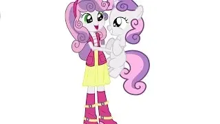 Мой маленький пони на русском девушки эквестрии стиль крошки Бель / Girls Equestria Sweetie Belle