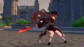Hu Tao Voice and Animations Basic Attack (Genshin Impact)