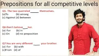 Preposition objective questions Practice set All competitive Exam preposition English Grammar PART 2