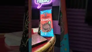 Feastables Crunch Chocolate Bar Taste Test. Mr Beast 