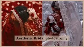Aesthetic Bridal photoshoot ideas/ hidden face photography/ Stylish bride dpz