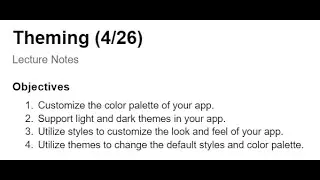 4-26 Theming and applying a custom color palette to your Android app