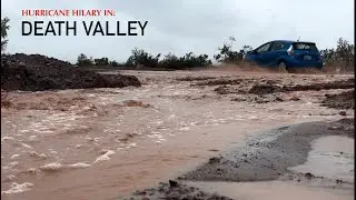 Death Valley FLASH FLOOD: Tropical Storm Hilary, Evacuation, Grotto Wash, Mesquite Dunes, & Yosemite