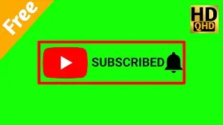 YouTube Subscribe Button Green Screen ।। No Copyright #habibur_rahman
