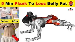 5 Min Plank To Loss Belly Fat 🥵 | Belly Fat Loss Exercises | Lose Belly Fat | Slim Belly Exercises