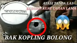 How to patch a hole or hole in the clutch tub with iron glue