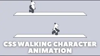 Awesome Character Walking Effect Using CSS || CSS Animation Tutorial