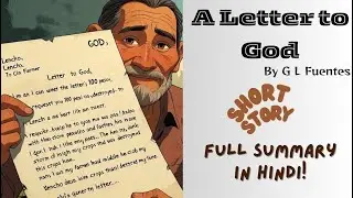 A Letter to God Class 10 Full Explanation in Hindi | Animated Summary | CBSE English