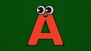 ABCD animated alphabets green screen