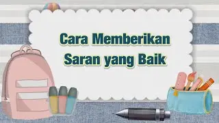 Cara memberikan Saran yang Baik