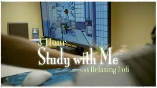 ☁️3-Hour Study with Me (Pomodoro 50/10, Ambient, Lofi, Timer)Day100!
