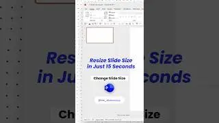 ⚡ How to change your Slide size for social media posts? in #powerpoint #animation #ppt #microsoft