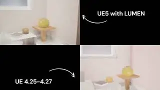 UE4 Lighting/UE5 Lumen Comparison Small Living Room