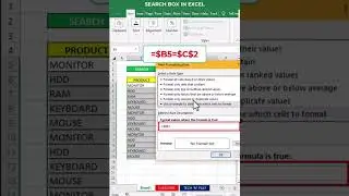SEARCH BAR In Excel😎 