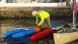 Outrigger sailing canoe kit.