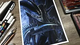Drawing "Alien: Romulus". / Рисую "Чужой: Ромул".
