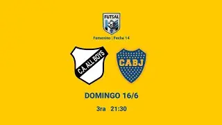 🔴 FUTSAL AFA ♀️ 3ra | Fecha 14 | All Boys 🆚 Boca Juniors EN VIVO!