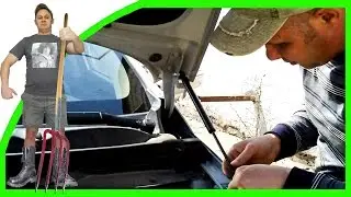 УСТАНОВКА ГАЗОВЫХ УПОРОВ на капот Kia Sportage 3