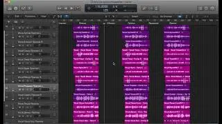Как скопировать вокальные дубли/регионы в нужный припев. Logic Pro X. Дублевая папка.
