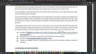 SFM Class by Apex (Nov 2023) - Cost of Capital 2(a)