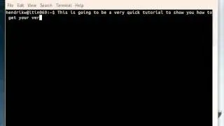 Get your release and version number in Ubuntu using Terminal