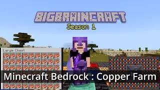 Minecraft Bedrock : Copper Farm on BigBrainCraft Episode 9