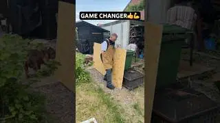 BEST Way to Carry an 8ft x 4ft Sheet Single Handed👍 #diy #diyhacks #woodworking