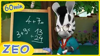 ZEO geht zur Schule | 1-Stunden-Zusammenstellung | ZEO auf Deutsch 🦓 | Zeichentrickfilme