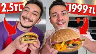 1999 TL Vs. 2,5 TL HAMBURGER YAPTIK ?! 🍔