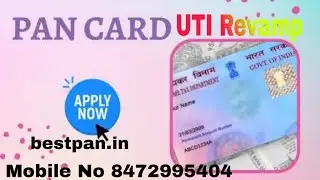 New Pan Apply ।।Physical Pan Apply  ।। Revamp Modul On Uti