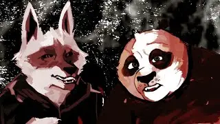 Death Wolf Visits The Dragon Warrior || Puss in Boots the Last Wish (Comic Dubs)