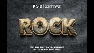 how to change word or shape in psd text effect