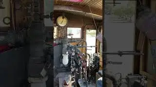 Steam locomotive cab ride. #steam #train #locomotive