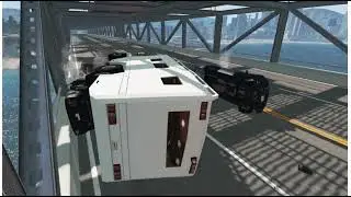 BeamNG brutal truck crash