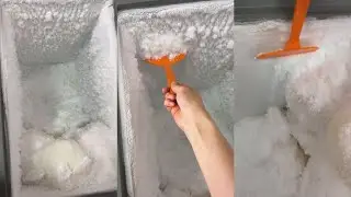 Freezer Frost Scraping | Powdery Crunch Ice Eating ASMR ❤️❄️
