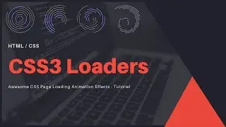 Awesome Loading Animation Screen Using Only HTML & CSS