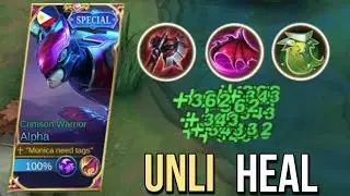 100% SPELL VAMP | YOU MUST TRY THIS UNLIMITED HEAL BUILD | ALPHA BEST BUILD.