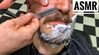 ASMR BEARD CUT • Face cleaning and how to get mustache techniques with thread(Sakal Traş)