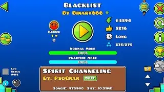 Geometry Dash - Blacklist (Harder 7*, 1 Coin) by Binary666