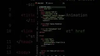 I Created Text Typing Animation With HTML And CSS... 