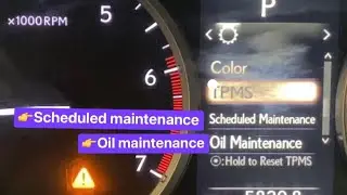 Reset oil maintenance Lexus nx200t