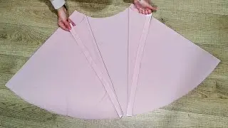 ✅ No Zipper, No Elastic, Super Easy Circle Skirt Sewing 💥