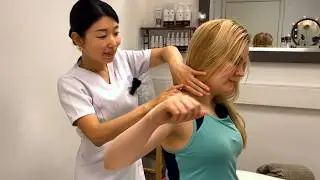 Japanese style massage ‘seitai’ with facial and shoulder adjustments ASMR
