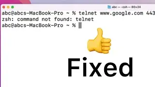 zsh: command not found: telnet | telnet alternative in mac | nc netcat command demo