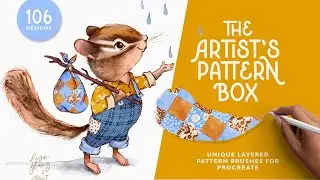 The Artist's Pattern Box: Unique single and layered pattern brushes for Procreate