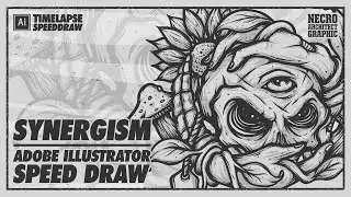 Synergism | Adobe Illustrator Timelapse Speed Draw