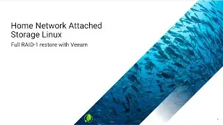 Home NAS Linux: RAID-1 array recovery with the Veeam Recovery Media.