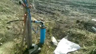 Бассейн и скважина для полива теплиц Pool and well for watering greenhouses