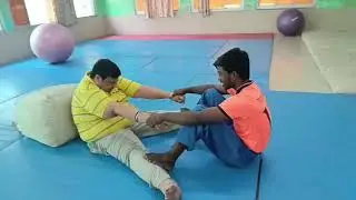 Special Adult Mr.Arvind Shah 50years old.. Under training at KJC centre 👍