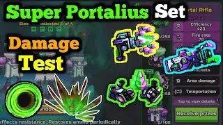 Super Portalius Set Damage Test | Unique Weapons - Pixel Gun 3D